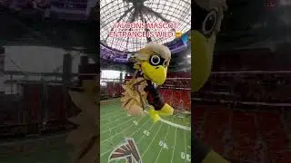 Mascot Jumps from Top of Stadium for an Incredible Entrance