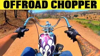 Off-Road Trails on a '77 Harley Chopper