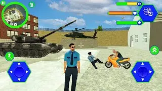 Miami Police Crime Vice Simulator - Steal Tank from Army Base - Android Gameplay