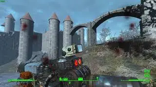 Fallout 4 CASTLE BUILD Settlement - HUGE CASTLE!!!