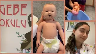 GEBE OKULU VLOG/ STAJDA NELER YAPTIK/ BERABER HAZIRLANALIM #ebelik #hemşirelik