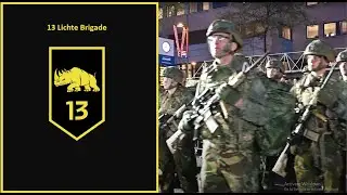 Fakkeldefilé Eindhoven 18 september 2023. Ondersteuning en deelname vanuit 13 Lichte Brigade