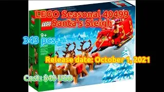 LEGO Speed Build & Review - 40499: LEGO Seasonal - Santa&rsquo;s Sleigh (Complete Build + Review)