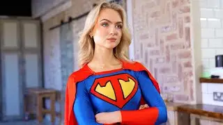 Cocky Super heroine Titan Girl is Defeated is Defeated in new short film 