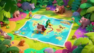 The Traveling Duck and the Animal Map 2 🦆🗺️ | The Journey Continues!
