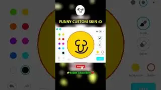 FUNNY CUSTOM SKIN! (Agar.io Mobile) #shorts #agario #agariomobile