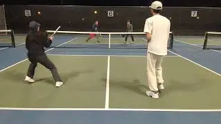 Eric, Michael vs Justin, Choi 12.27.25 #pickleball Set 2 at Mountain View Park, Eastvale, CA