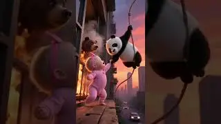 😱Panda ne bachaya bache ko😱#viral #subscribe #music #song #shorts #shortsfeed