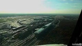 B737 Cockpit Landing @ EDDF 25R