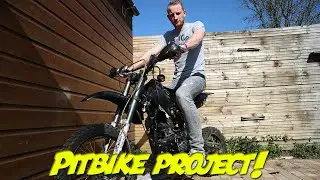 NIEUW PITBIKE 200CC PROJECT!! EERSTE TESTRIT #1
