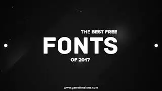 Best Free Fonts of 2017 for Designers!