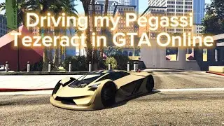 Driving my Pegassi Tezeract in GTA Online