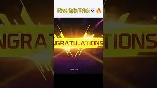 1st Spin Trick 🔥💀 100% Work in Free Fire  #freefire