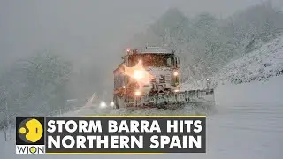 Over Twenty Provinces on High Alert as Storm Barra hits Northern Spain | Weather emergency | WION