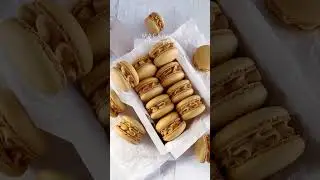 Whipped caramel macarons #cookies #macarons #food #frenchmacarons #caramel #recipes #glutenfree