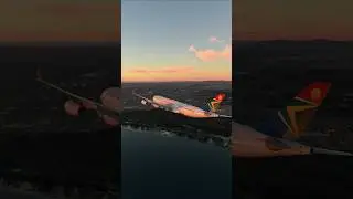 South African Airways lands in Cape Town#aviation #landing #airplane #flight