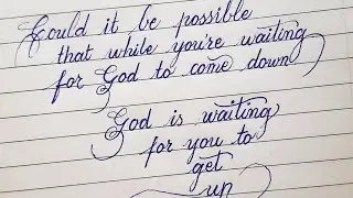 How to write calligraphy in normal ball pen | cursive handwriting