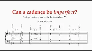 Imperfect Cadence - In-depth analysis
