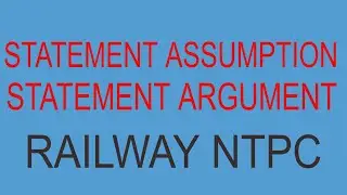 STATEMENT ASSUMPTION AND STATEMENT ARGUMENT