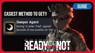 EASIEST Sleeper Agent Achievement Method - 3 Letter Triad - S-Grade Solo - READY OR NOT DARK WATERS