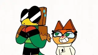 BOOMx4 meme (Hawkodile x Dr Fox)