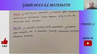 AYT MATEMATİK | Parabol 2  #matematik #yks#tyt #ayt #yks2024#kpss