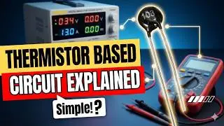 How a Thermistor Temperature Sensor Works in a  Circuit!