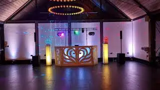 Syrencot wedding disco and DJ setup from NGB Discos
