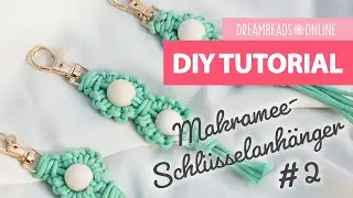 Makramee-Schlüsselanhänger mit Perlen #2 | Schlüsselanhänger selber machen ★ Dreambeads Online