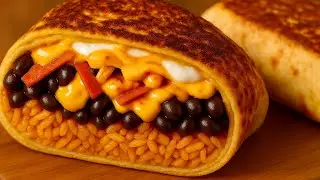 &laquo;Лучше, чем Taco Bell?! Лучшее вегетарианское буррито с сыром на гриле 🔥🧀&raquo;