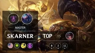 Skarner Top vs Akali - NA Master Patch 9.20