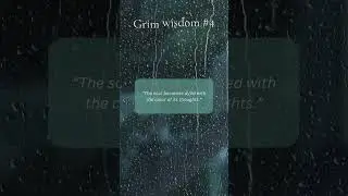 Grim wisdom #4 #grimwisdom #quotes #inspirationalquotes #darkwisdom #motivation #motivationalquotes
