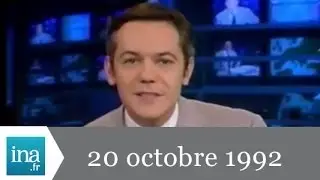 19/20 France 3  : EMISSION DU 20 OCTOBRE 1992 - archive vidéo INA