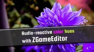 Audio reactive color hue animation with ZGameEditor in FLStudio