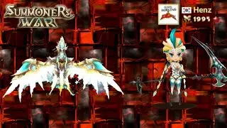 Asima (Light Hell Lady) and Eludia (Light Phoenix) After Patch in Guardian RTA | Summoners War