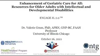 Enhancement of Geriatric Care for All Resources for Older Adults with IDD 10-26-21