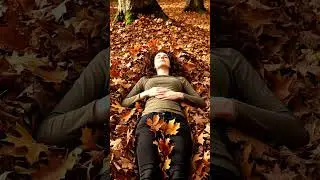 Dry autumn leaves bed #asmr #asmrvideo #asmrsound