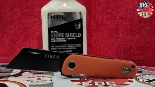 Knife Maintenance : Using Knife Shield To Clean The G10 On The REC Exclusive Finch Runtly