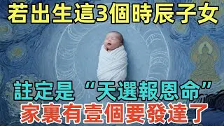若出生這3個時辰子女，註定是“天選報恩命”？家裏有壹個要發達了！#佛淨 #佛學 #佛陀 #佛法 #佛教 #修行