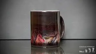 Zaubertasse, Motiv Erfurt Blick - Das Bild von Erfurt erscheint wenn die Tasse warm wird.