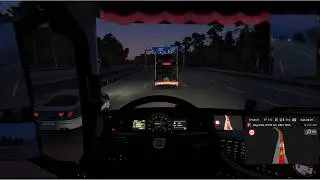 Day to Night Drive 🌧️ Euro Truck Simulator 2 [Lofi / Chill / Sleep] 1 Hour