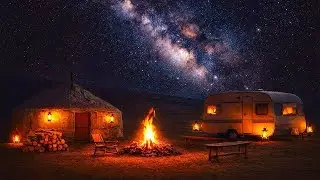 🔥RELAXING FIREPLACE & CAMPFIRE AMBIENCE - Unwind, Insomnia Relief, Deep Sleep, Meditation, Cozy ASMR