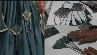 Lehenga latkan in easy way ||heavy latkan 