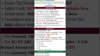 Railway RRB Group D Exam 2025 | Admit Card Out | Exam Date, Fees, Age Limit, Apply Details #rrbs