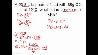 IDEAL GAS LAW PRACTICE PROBLEMS - How to Solve Ideal Gas Law Problems in Chemistry
