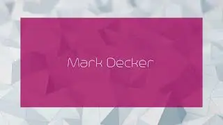 Mark Decker - appearance