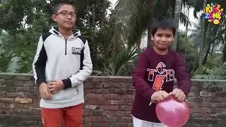 Fun with balloons | Competition of balloon popping challenge | Blowing Balloons Funny Video |संचयक|