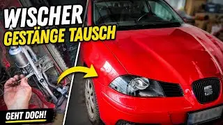 Seat Ibiza 3 Scheibenwischer Gestänge und Motor wechseln Ausbauen umbauen reparieren