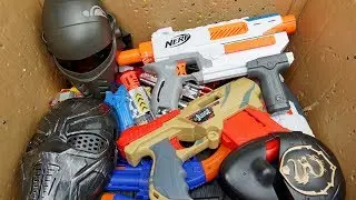 Toy Guns - Nerf Guns Box! Toy Masks - Realistic Toy Pistols - Automatic Nerf Rifles