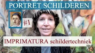 IMPRIMATURA 🎨 Portretschilderij 'Portret van een meisje' zoals de Oude Meesters #portretschilderen